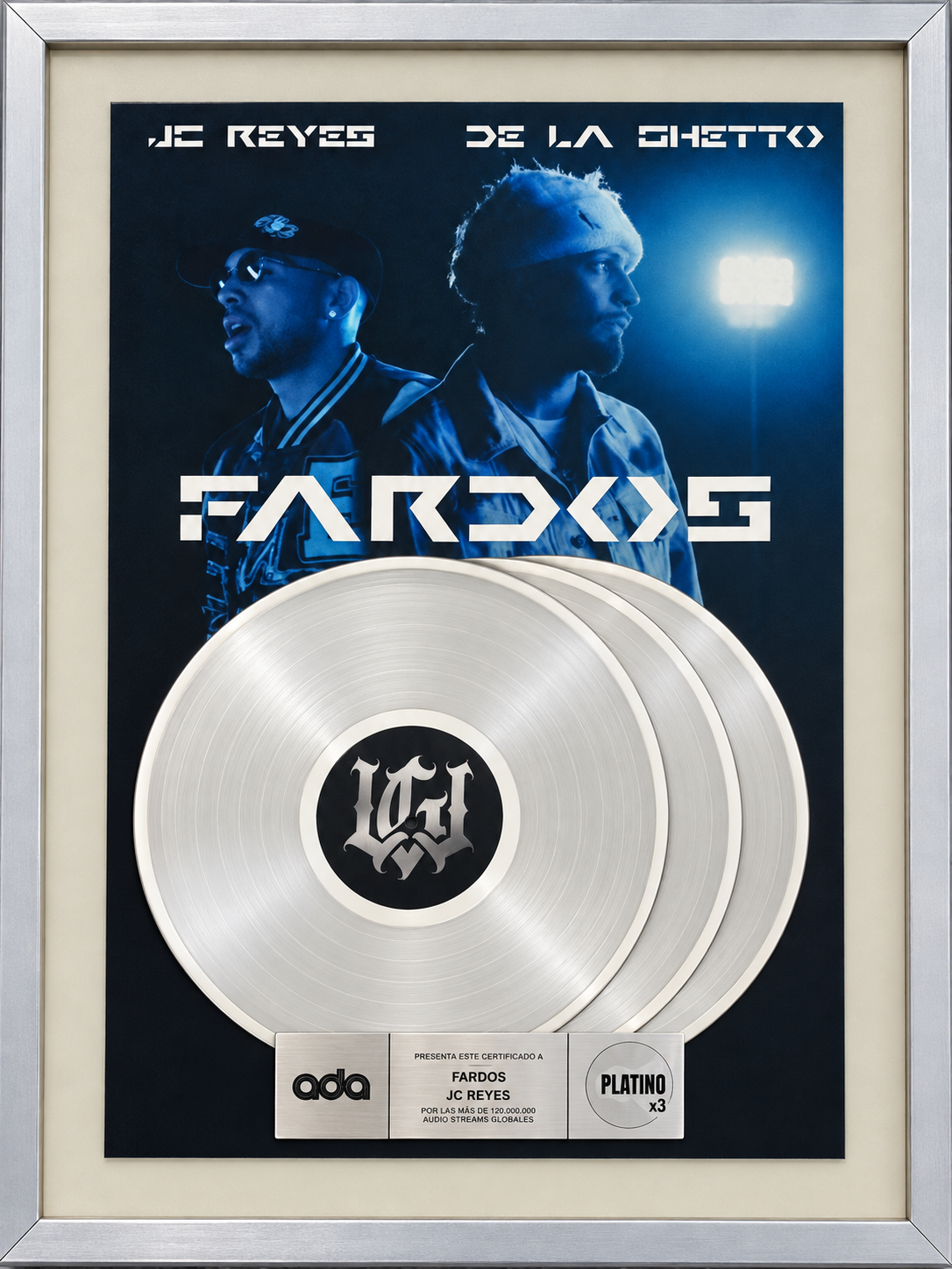 Fardos triple platinum plaque